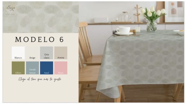 Mantel Beige - 10/12 personas - Imagen 3