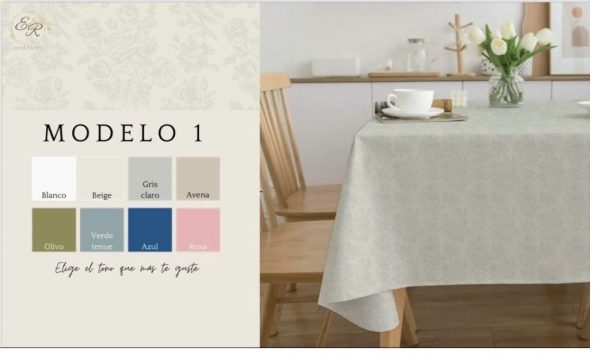 Mantel Beige - 10/12 personas