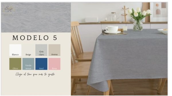 Mantel Beige - 10/12 personas - Imagen 6