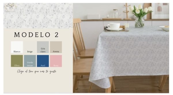 Mantel rectangular - 14 personas - Imagen 3